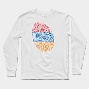 Armenia Fingerprint Long Sleeve T-Shirt